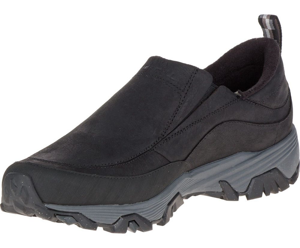 Zapatos De Seguridad Hombre - Merrell Coldpack Ice+ Moc Waterproof Wide Width - Negras - FSEW-60238